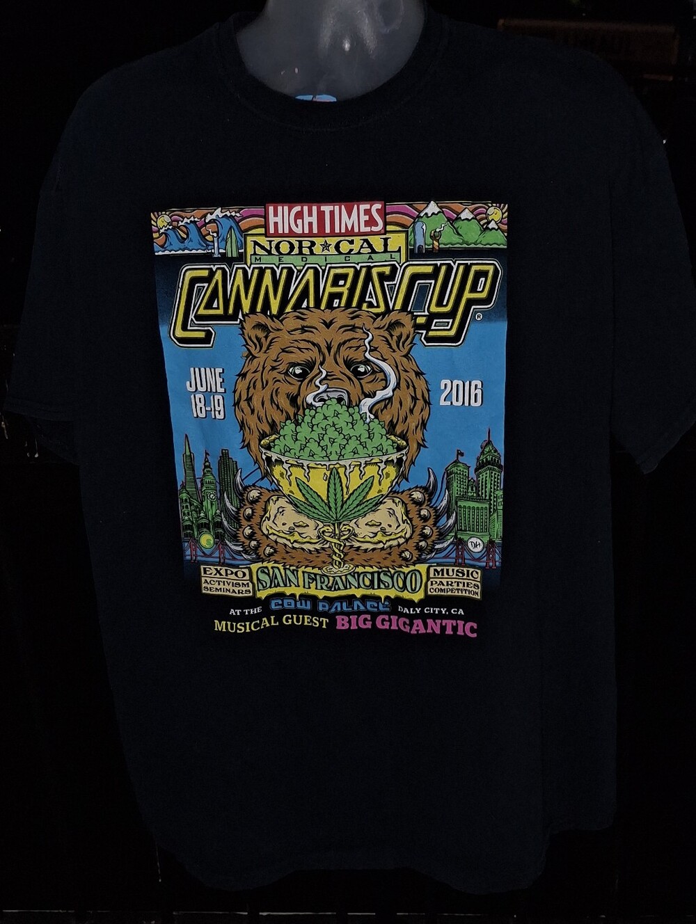 HIGHTIMES Cannabis Cup North Cal RAW T Shirt Size XL